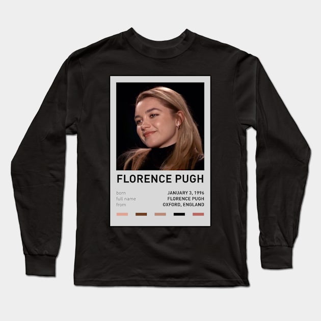 Florence Pugh Long Sleeve T-Shirt by sinluz